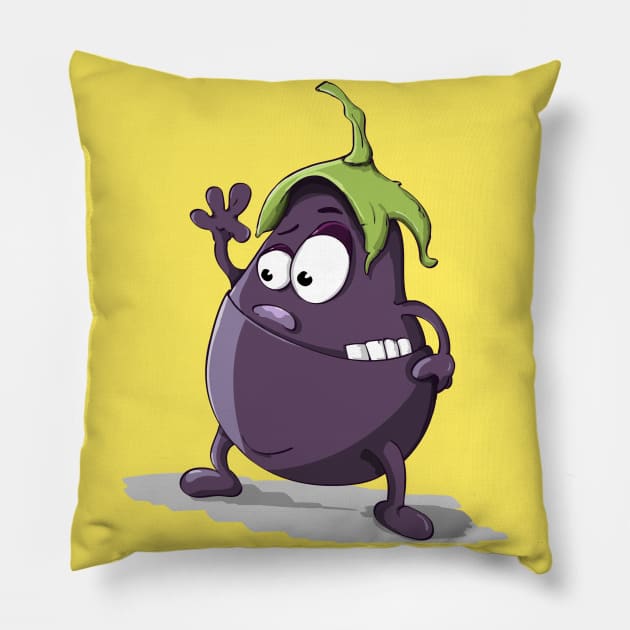 eggplant Pillow by Empresa International