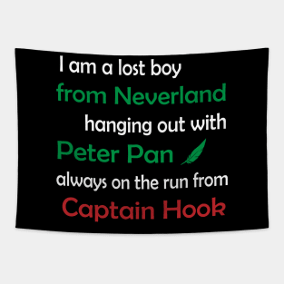 Lost Boy Peter Pan Inspired Design Tapestry