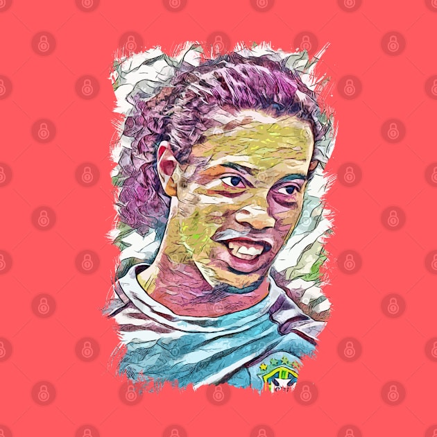 The Legend of Brasil - Abstract Portrait by Naumovski