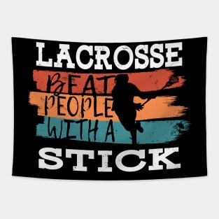 Lacrosse Player Sport Lax Gift Team Tapestry