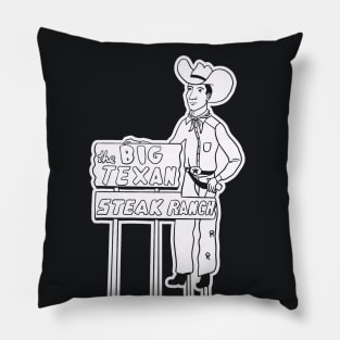 The Big Texan Steak Ranch - Amarillo Roadside Attraction Pillow