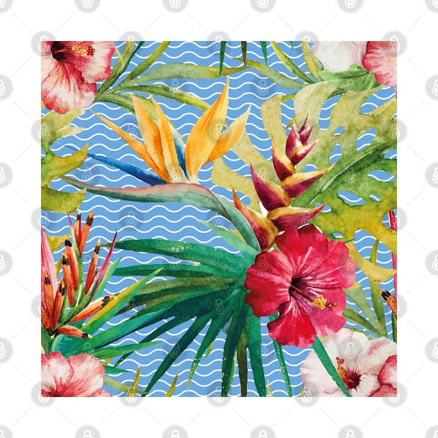 Tropical floral pattern by GreekTavern