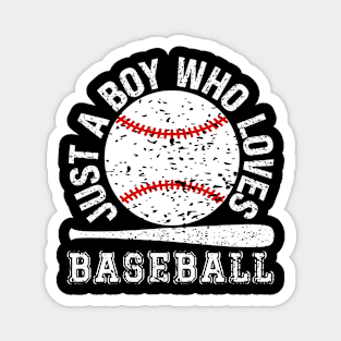 American Sport Fan Baseball Lover Boys Batter Baseball Magnet