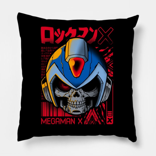 Megaman X Terminator Pillow by kactwo.studio