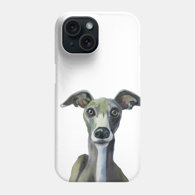 Watercolor Italian Greyhound - Dog Lovers Phone Case by Edd Paint Something