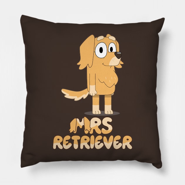 Mrs Retriever kindy teachers Pillow by KOMIKRUKII