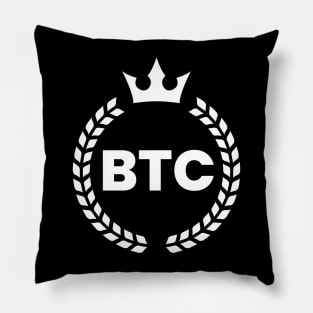 bitcoin crown Pillow