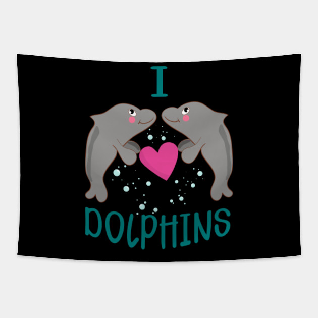 Cute I Love Dolphins Motif Dolphin Love Dolphin Fish Dolphin Design Tapestry Teepublic Download in under 30 seconds. teepublic