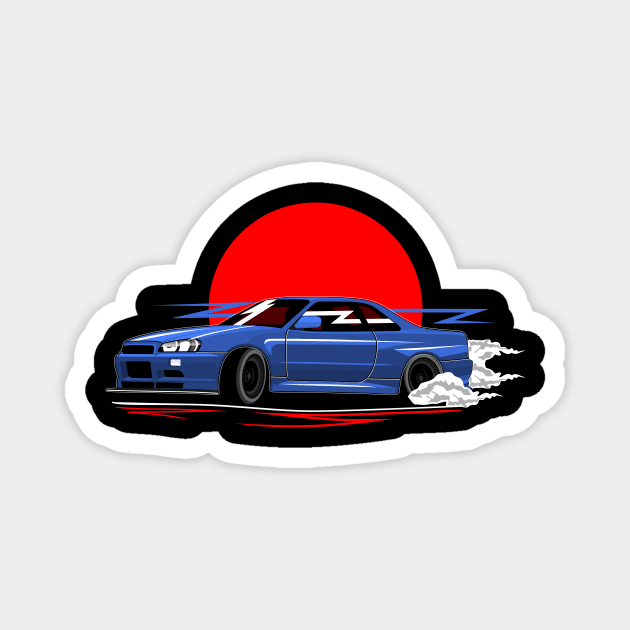 Skyline R34 - Drifting Magnet by masjestudio