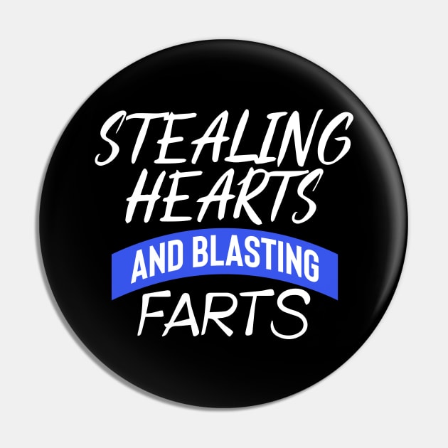 Stealing Hearts & Blasting Farts Pin by pako-valor