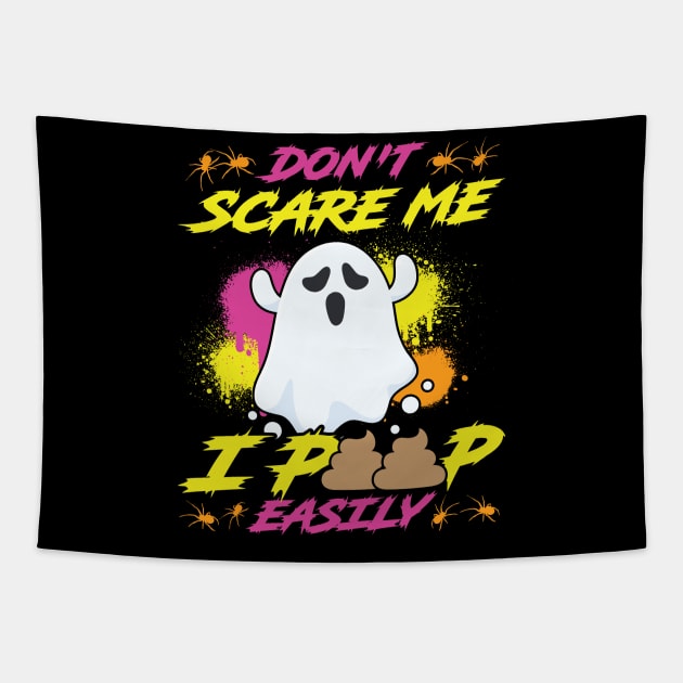 Don't scare me I poop easily Halloween 2021 Tapestry by Peco-Designs