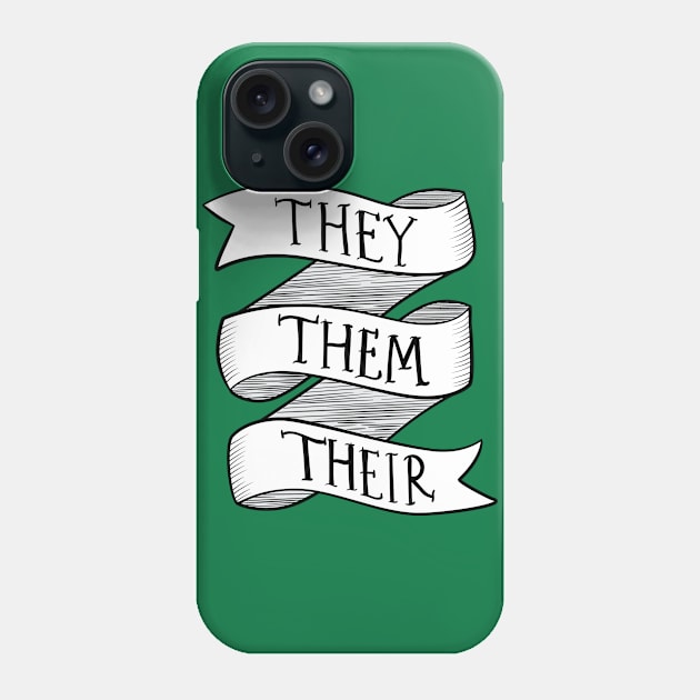 They-Them-Their Phone Case by azeriacrafts