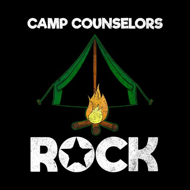 Camp Counselors Rock Camping by Crazy Shirts