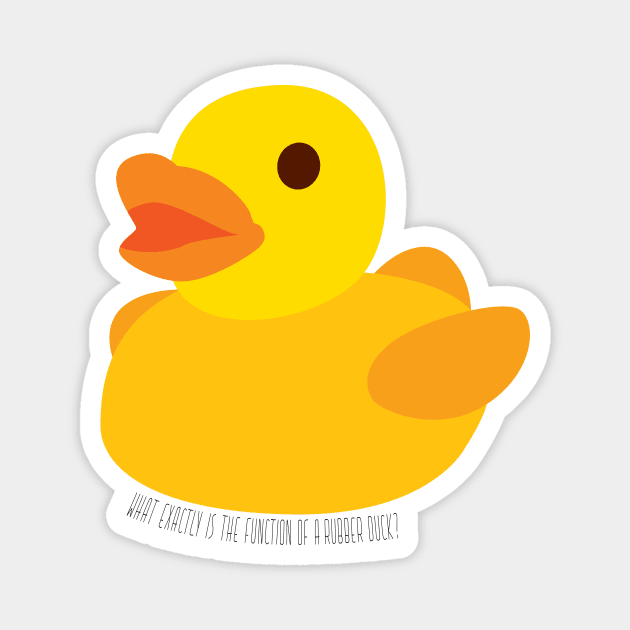 Rubber Ducky Magnet by imlying