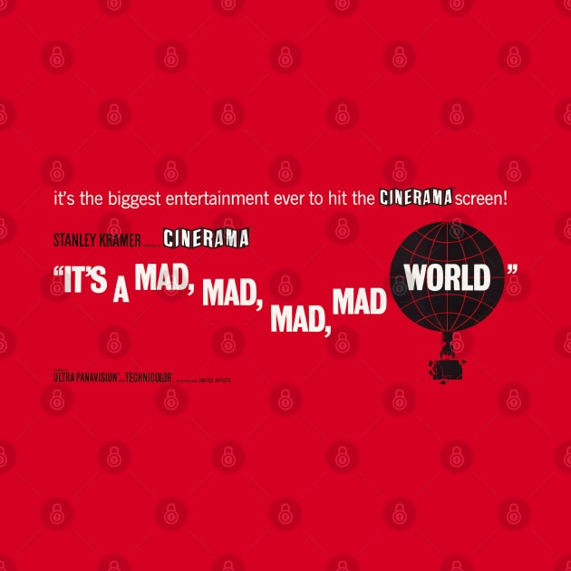 It's a Mad Mad Mad Mad World Movie Poster by MovieFunTime