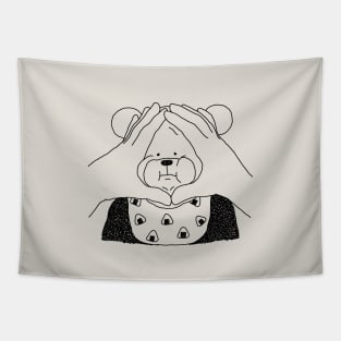 Rice ball Bear Tapestry