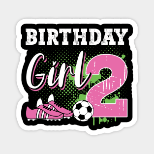 Soccer Player Birthday 2 Year Old Girl 2nd Birthday Gift For Boys Kids Toddlers Magnet