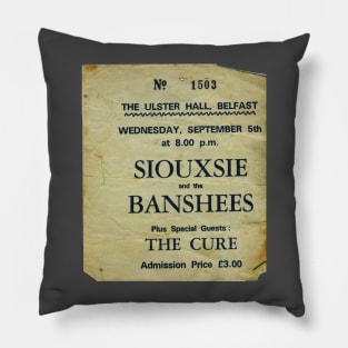 Retro Punk ticket Pillow