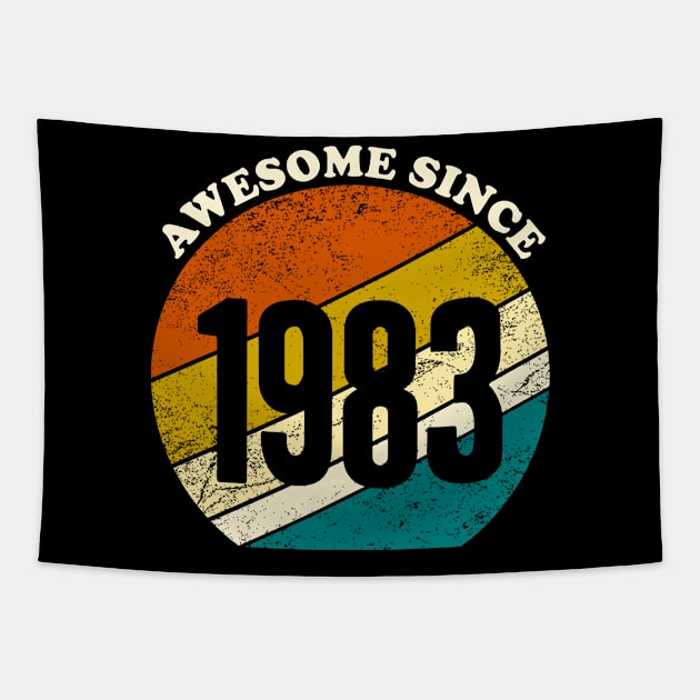 Awesome since 1983 vintage Tapestry by Inyourdesigns