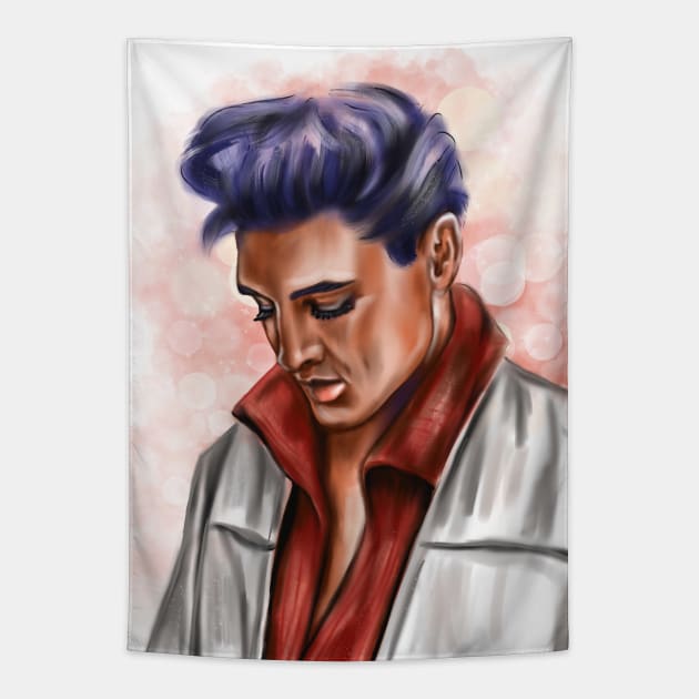 Elvis Tapestry by Svetlana Pelin