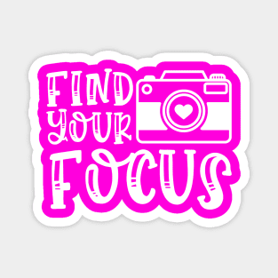 Find Your Focus Camera Photography Magnet