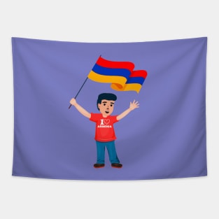 I Love Armenia Tapestry