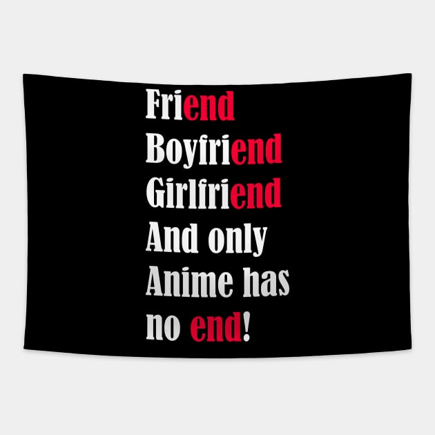 Only anime has no end Tapestry by HoloSayer