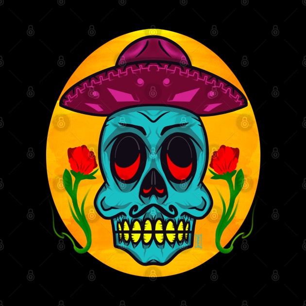 Mariachi Skull by Chillateez 