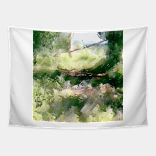 Sparkling abstract forest Tapestry