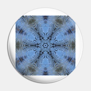 HEXAGONAL DESİGN OF SHADES OF SKY BLUE. A textured floral fantasy pattern and design Pin