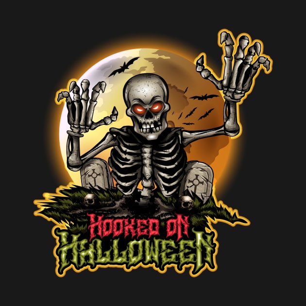 Hooked On Halloween Logo Tee by Hooked On Halloween