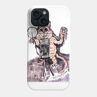 Cat taking photos Phone Case