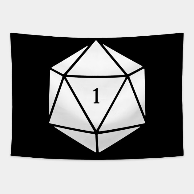 Funny D20 Roleplaying Game Dice Tapestry by Wizardmode