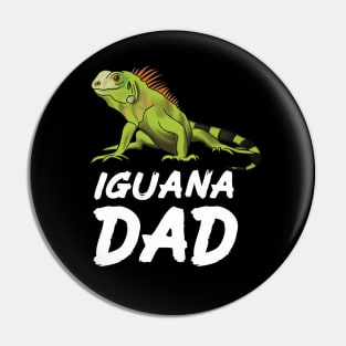 Iguana Dad for Iguana Lovers, White Pin