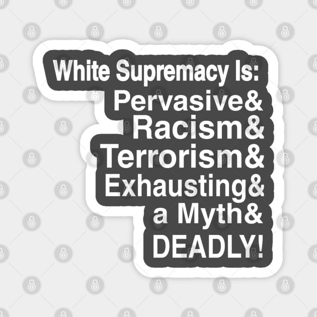 White Supremacy Is - Double-sided Magnet by SubversiveWare