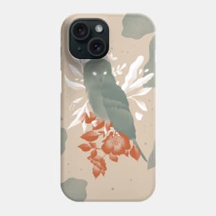 owl, digital art, modern art, aesthetic art Phone Case