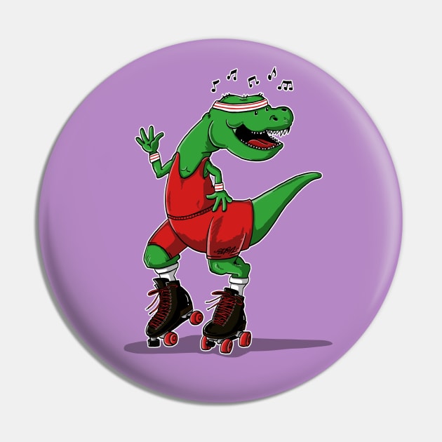 T-Rex Boogie Woogie Pin by madebystfn