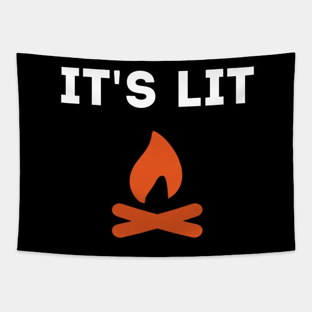 It's Lit Tapestry by blastofftees