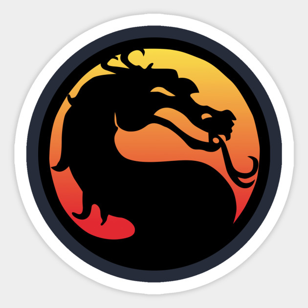 Mortal Kombat Dragon Sticker Teepublic