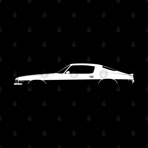 Chevrolet Camaro Z28 (1972) Silhouette by Car-Silhouettes