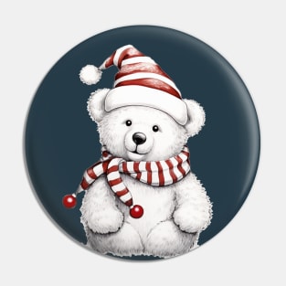 Christmas Teddy Pin