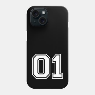 JERSEY NUMBER 01 Phone Case