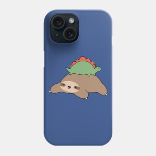 Sloth and Little Stegosaurus Phone Case