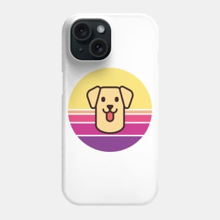 Sunset Walk with my Labrador Retriever Phone Case