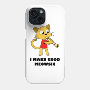 Cat Clarinet Funny Shirt for Mom, Dad, Husband, Boyfriend, Girlfriend, Phone Case