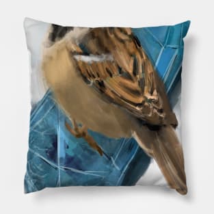 The rich sparrow Pillow