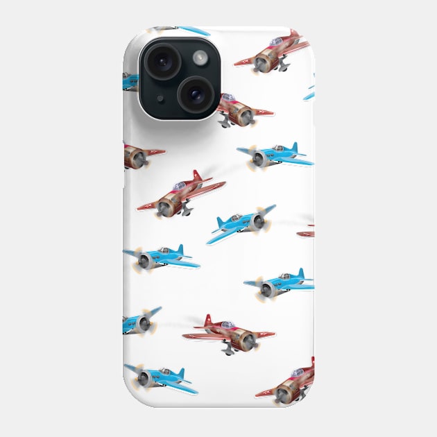 Retro Planes Phone Case by nickemporium1