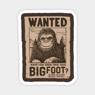 Elusive Legend: Bigfoot Wanted Magnet