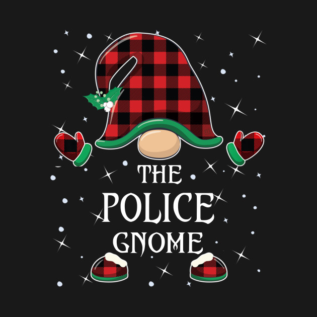 Discover The Police Gnome Matching Family Christmas Pajama - Police Christmas - T-Shirt