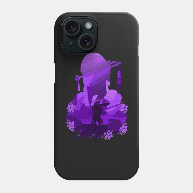 GENSHIN IMPACT BEIDOU NEGATIVE SPACE Phone Case by Minami14R